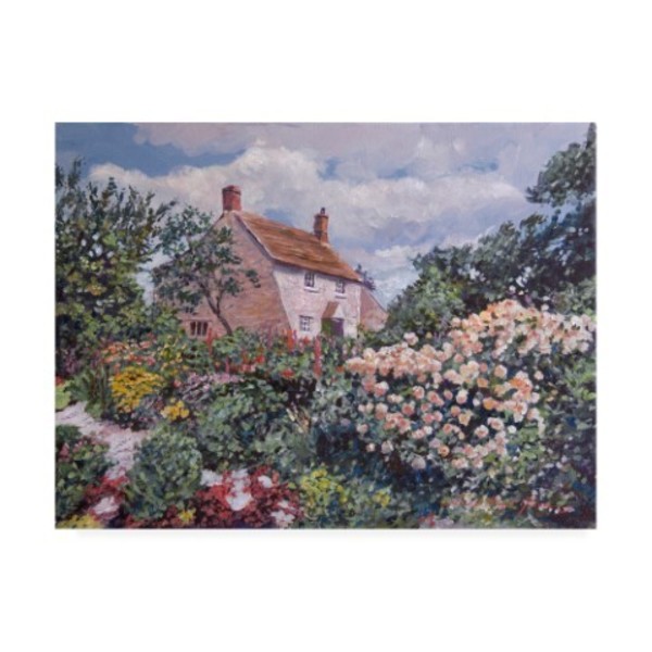 Trademark Fine Art David Lloyd Glover 'Garden At The Manor House' Canvas Art, 35x47 DLG00989-C3547GG